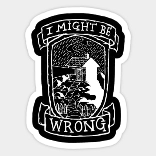 I Might be Wrong - Radiohead Illustrated Lyrics - Inverted Sticker